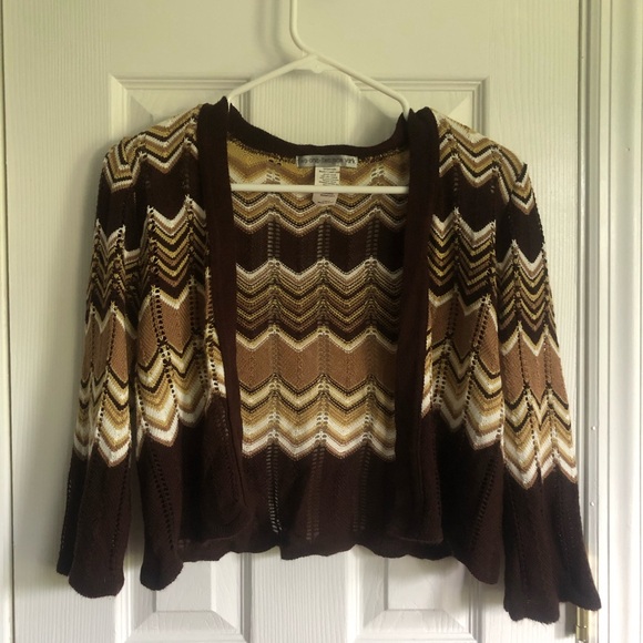 Zig-Zag Cardigan Two-one-two New York Size S - Picture 1 of 4